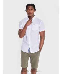 Bench hombres camisa de manga corta con lazo blanco vestir RFH4F33 Sudadera Bench