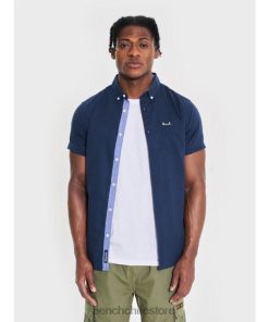 Bench hombres camisa de manga corta con lazo marina de guerra vestir RFH4F27 Sudadera Bench