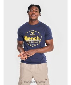 Bench hombres camiseta denzo marina de guerra vestir RFH4F6 Sudadera Bench