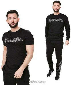 Bench hombres conjunto de chándal akon de 3 piezas negro vestir RFH4F69 Sudadera Bench
