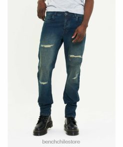 Bench hombres jeans ajustados aw-002 azul descolorido vestir RFH4F89 Bench Ropa