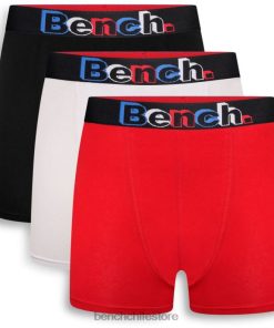 Bench hombres pack de 3 boxers seaska clasificado vestir RFH4F78 Sudadera Bench