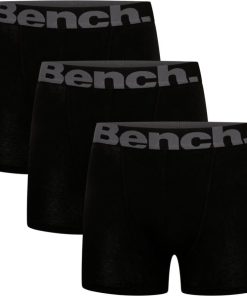 Bench hombres pack de 3 boxers sutton negro vestir RFH4F86 Bench Ropa