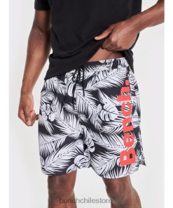 Bench hombres pantalones cortos de baño tropicales negro vestir RFH4F41 Bench Ropa