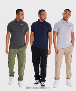 Bench hombres paquete de 3 polos bode clasificado vestir RFH4F3 Sudadera Bench