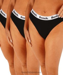 Bench mujer Pack de 3 calzoncillos de pernera alta Jordana negro vestir RFH4F146 Bench Ropa