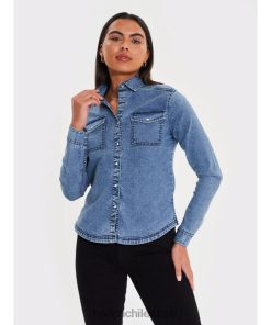 Bench mujer camisa vaquera shaylie lavado medio vestir RFH4F108 Sudadera Bench