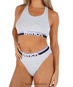 Bench mujer conjunto de top corto y braguita sienna marga gris vestir RFH4F144 Sudadera Bench