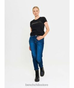 Bench mujer vaqueros mamá stevie lavado azul oscuro vestir RFH4F116 Bench Ropa